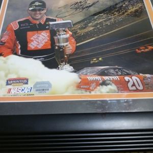 Tony Stewart Autographed Framed Print